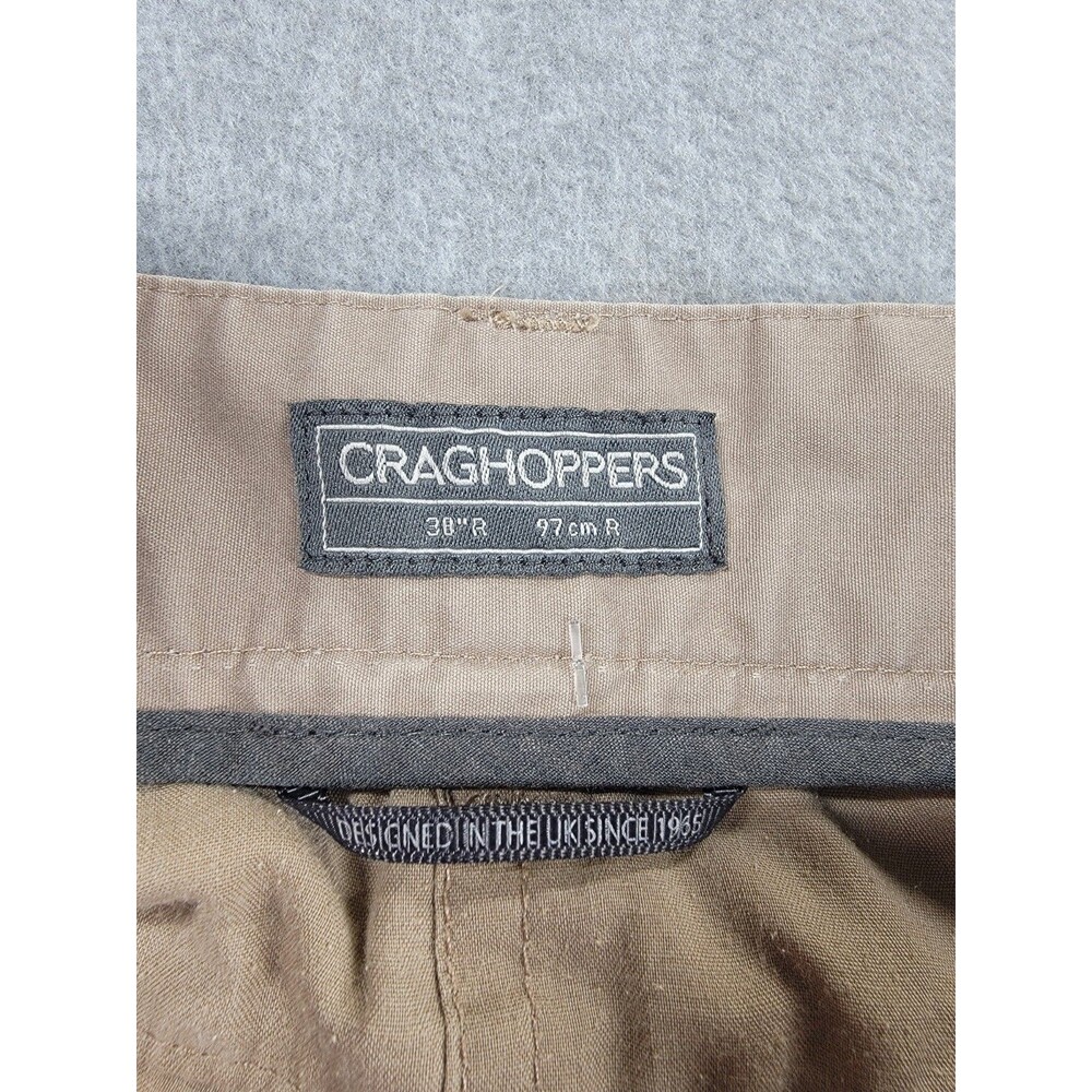 Craghoppers Cargo Pants Mens 38 36x30 Beige Baggy Khaki Mid Rise Lightweight - Picture 12 of 16